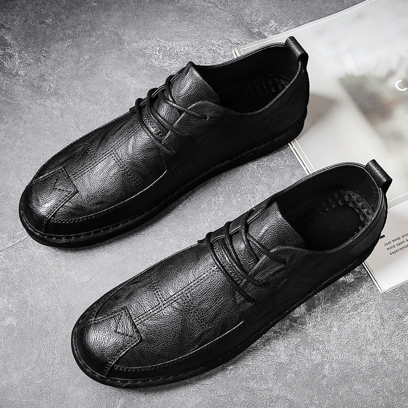 英伦风小皮鞋商务正装休闲鞋韩版潮流百搭软皮软底男鞋男人味帅气,流行男鞋,休闲皮鞋,淘宝优惠券,粉丝福利购,淘宝优惠卷