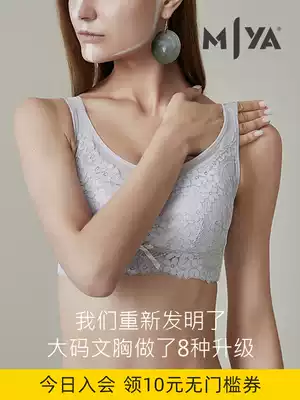 Mystery, encounter series, underwear, female summer thin models, small anti-light, no steel ring, large size collection of auxiliary breast wrap