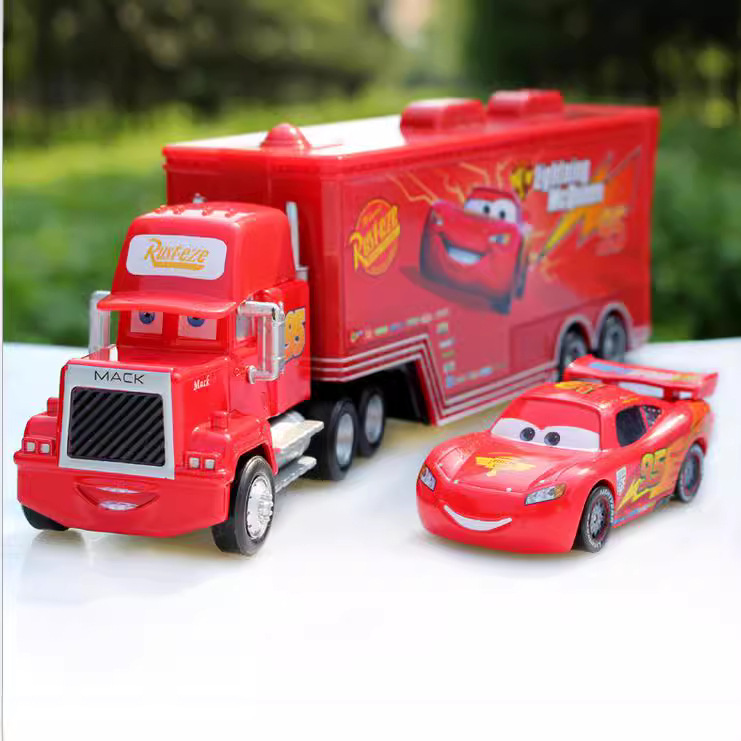 赛车汽车总动员2合金汽车模型 麦昆车王路霸麦大叔货柜儿童玩具车