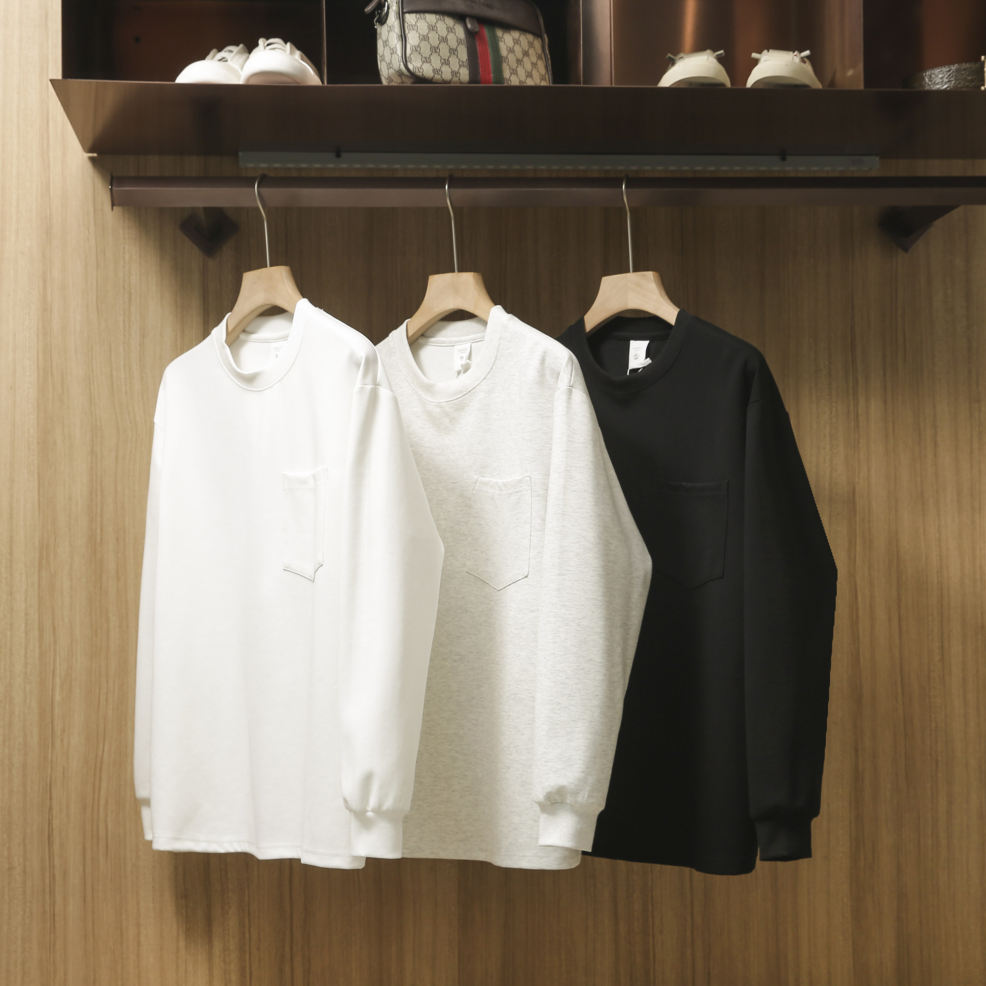 棉中奢品！纯色有口袋圆领休闲厚实卫衣男春季宽松长袖打底T恤衫,男装,卫衣,淘宝优惠券,粉丝福利购,淘宝优惠卷
