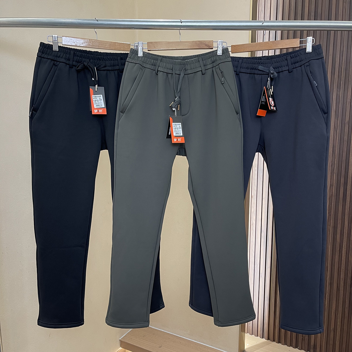 羊毛+桑蚕丝加绒！ 外贸男装秋冬新品户外防风保暖软壳直筒运动裤,户外/登山/野营/旅行用品,软壳裤,淘宝优惠券,粉丝福利购,淘宝优惠卷