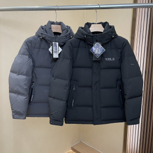 高蓬松大朵绒!科技防钻绒!冬季加厚休闲连帽防寒保暖羽绒服男装