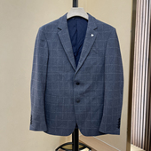 男士 H系 外套 厚款 商务休闲平驳领西服西装 绒感弹力软糯 秋冬季