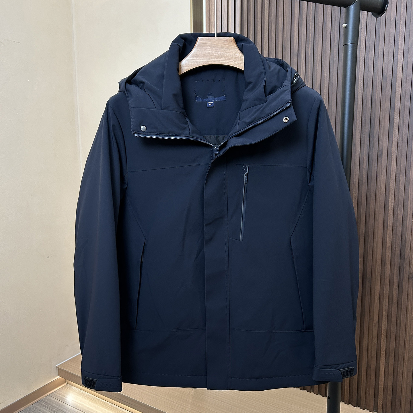 【H家】三防+沉稳挺括 剪标拒水保暖男秋冬棉服连帽商务休闲夹克