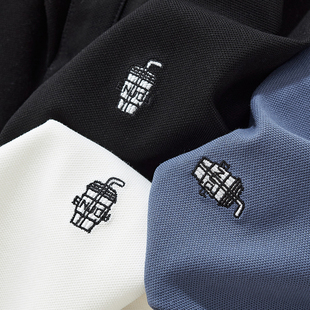 男夏季 POLO衫 丝滑抗皱翻领T恤青年 凉感精梳棉商务休闲短袖 柜398