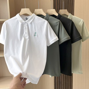 超透湿透气 防晒重工刺绣男士 D邦索罗娜凉感纤维 夏季 短袖 POLO衫