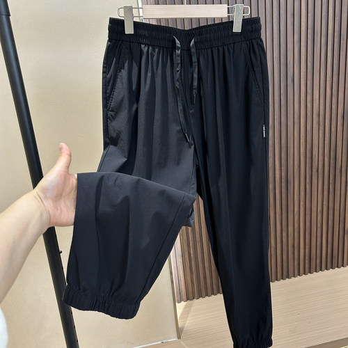 华萨驰夏季薄款高弹束脚九分卫裤