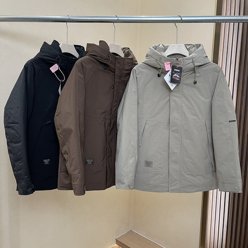 户外三防聚热加厚插肩袖羽绒服男