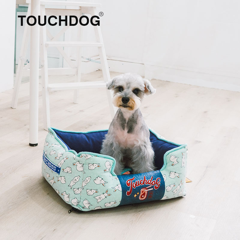 新款Touchdog它它狗窝四季宠物窝垫子泰迪小型犬狗狗床狗屋兔子