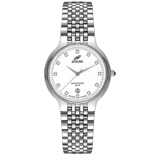 官方正品Enicar手表简约石英瑞士