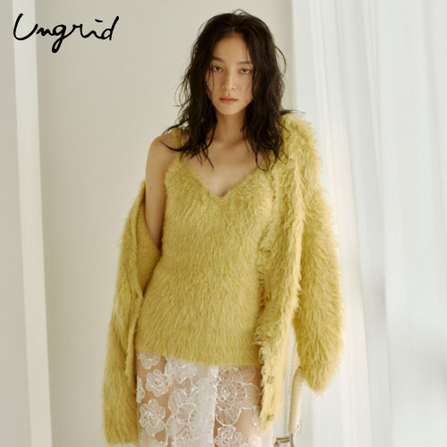 Ungrid针织吊带开衫两件套
