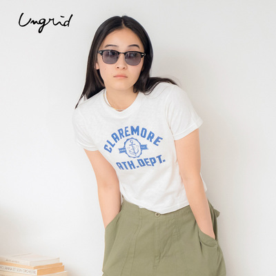 Ungrid25春夏字母印花短袖T恤
