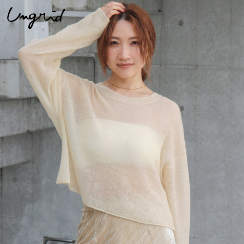 Ungrid马海毛半透针织衫