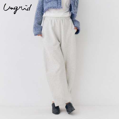 Ungrid日系女宽松弯刀卫裤