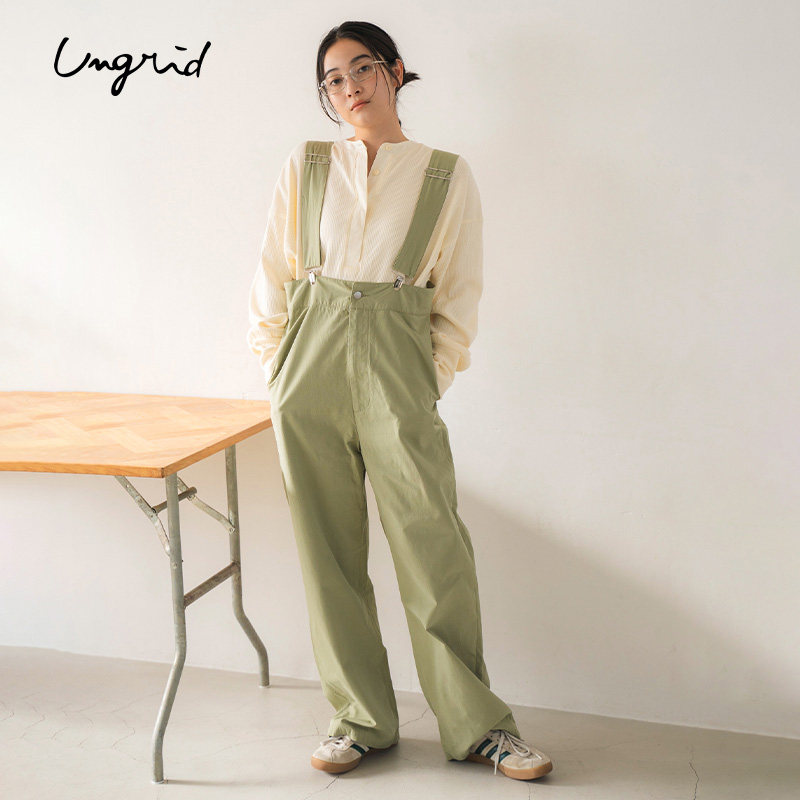 Ungrid 2025春季新品减龄小清新宽肩带休闲工装背带裤1125103005,女装/女士精品,连体衣/裤,淘宝优惠券,粉丝福利购,淘宝优惠卷
