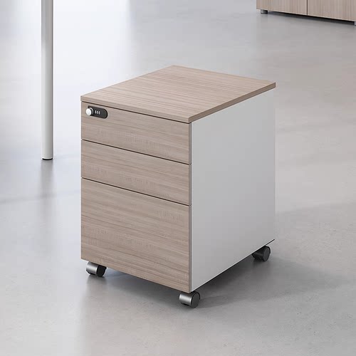 活动柜三抽密码锁移动储物柜子职员文件柜带锁办公室矮柜办公家具