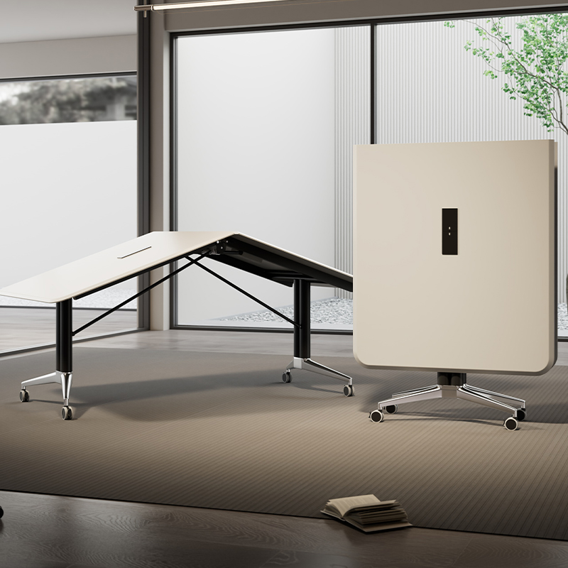 折叠会议桌长条培训伸缩拼