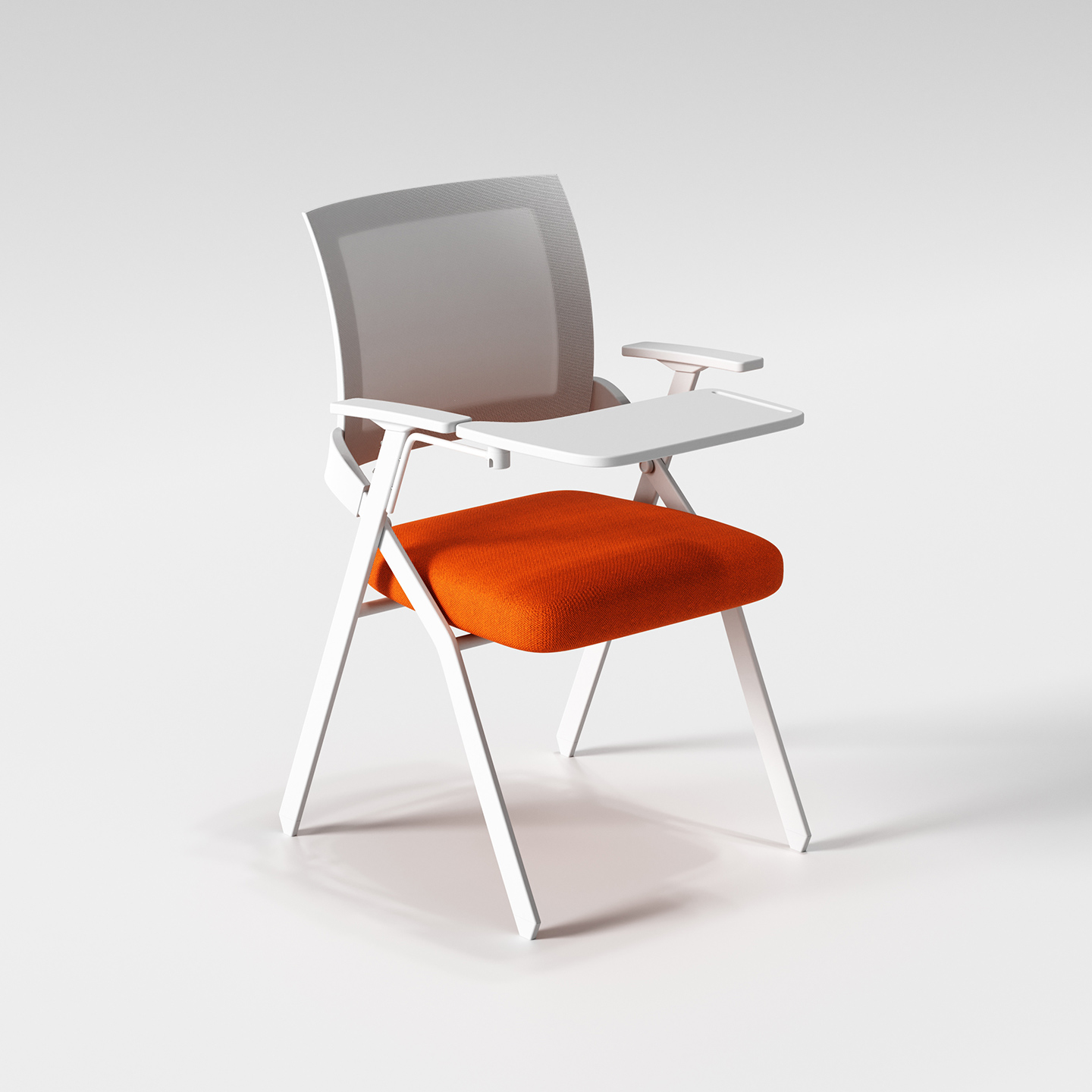 培训椅带桌板可折叠写字板办公室会议桌椅办公椅靠背培训机构椅子