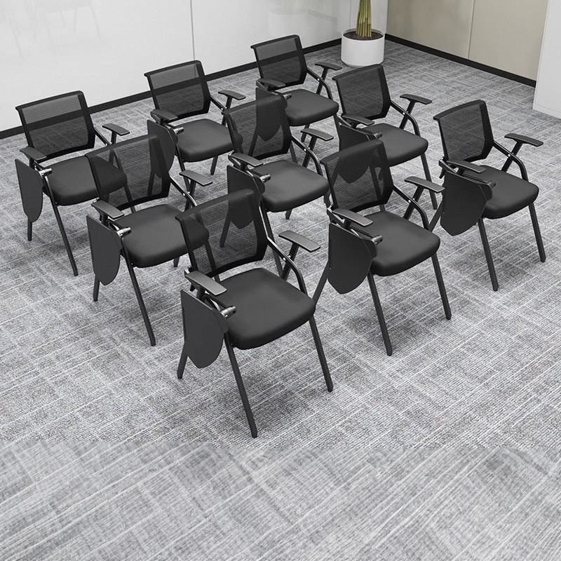 培训椅可折叠椅子办公写字板会议椅带桌板会议培训室桌椅一体凳子