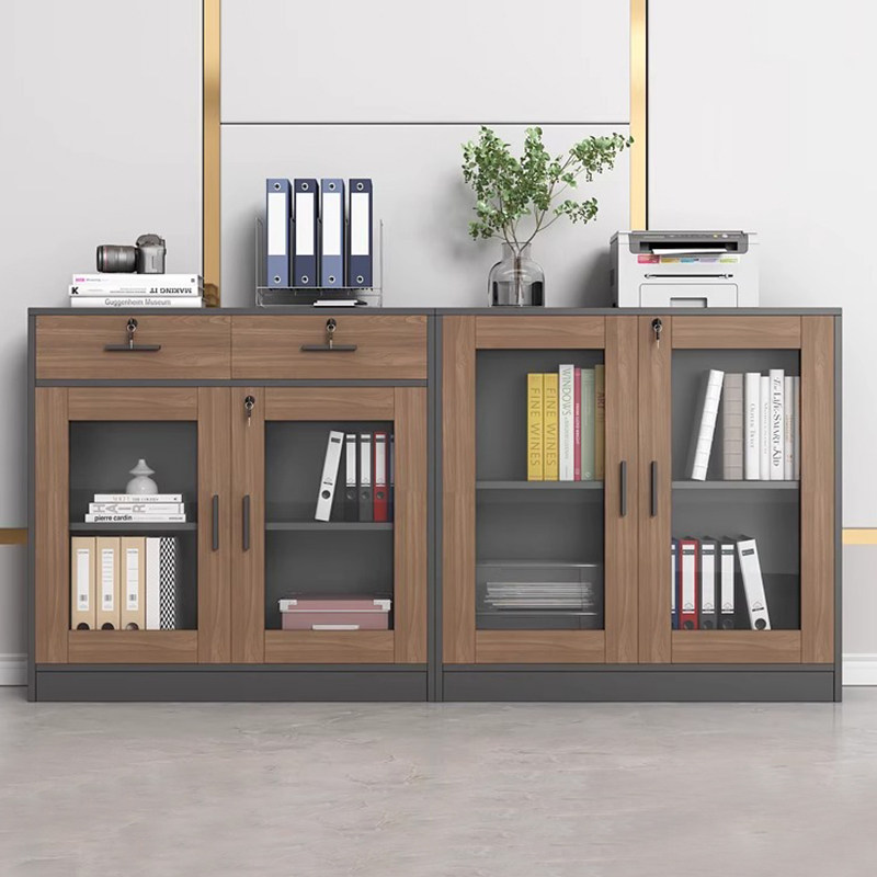 文件柜矮柜资料柜办公柜木框玻璃带锁储物柜隔断柜档案柜打印机柜,商业/办公家具,矮柜,淘宝优惠券,粉丝福利购,淘宝优惠卷