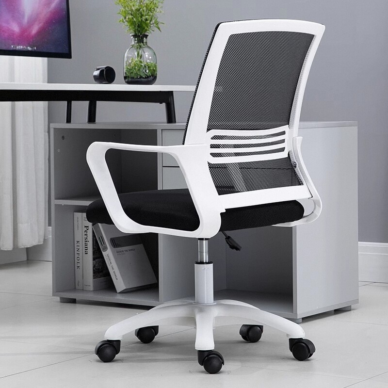 办公椅电脑椅家用学生宿舍转椅书房靠背员工网布万向轮办公椅子