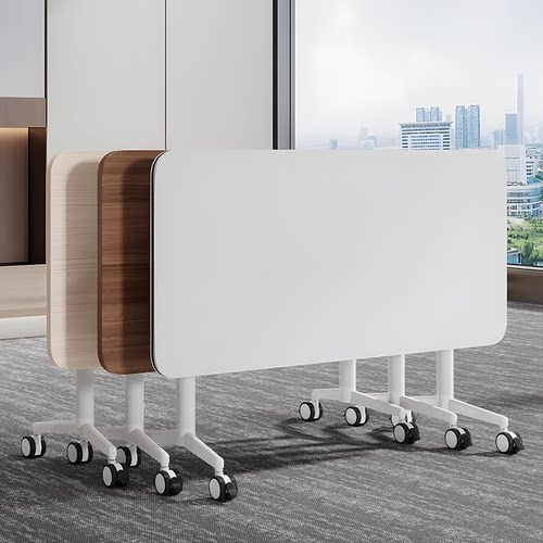 折叠会议桌培训桌椅组合移动拼接