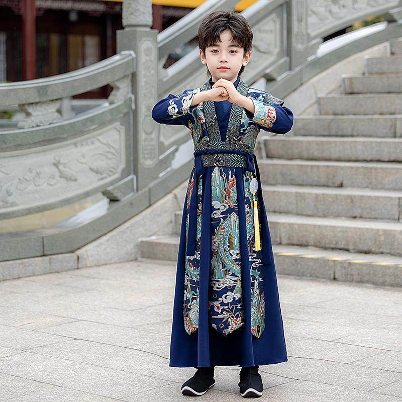 春秋男童新款高端中国风汉服唐装