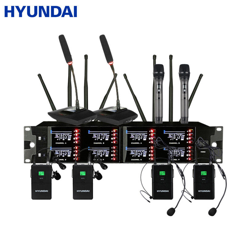 HYUNDAI/现代 U-68现代（HYUNDAI）U-68一拖八专业无线麦克风手持