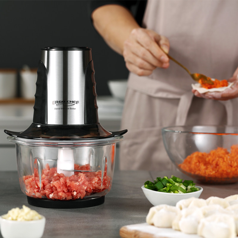 ErgoChef绞肉机家用电动不锈钢打馅碎菜多功能搅拌料理机辅食机