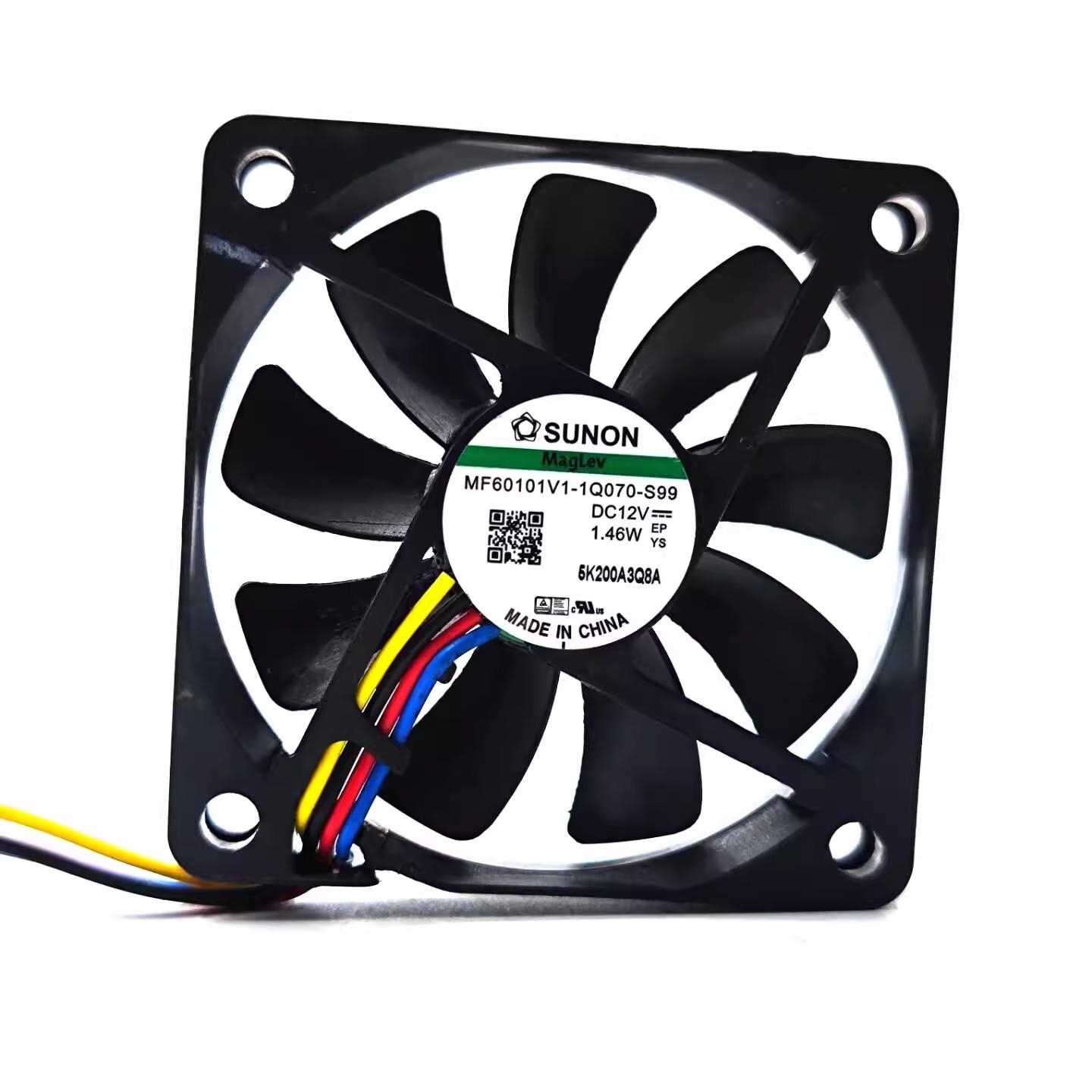 MF60101V1-1Q070-S99 原装建准6010 12V 6CM超薄超静音风扇4线PWM