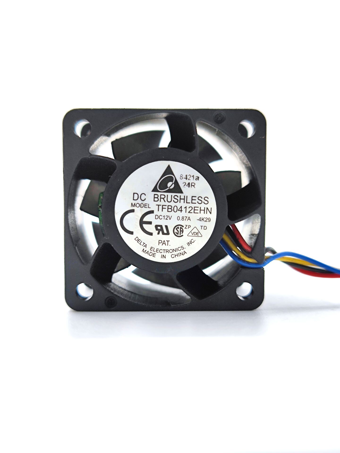 原装台达4028 12V 0.87A 4CM暴力大风量服务器电源散热风扇4线PWM