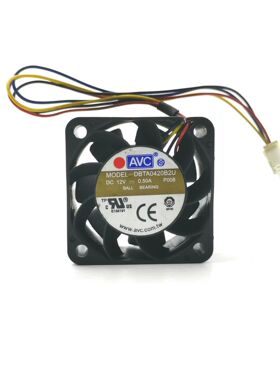 DBTA0420B2U 原装AVC 4020 12V 0.5A 4CM 4线PWM 超暴力散热风扇