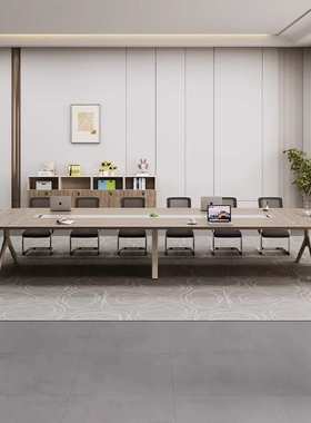 会议桌长桌简约现代小型办公桌会议室长条桌洽谈桌椅办公家具