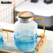 耐高温玻璃冷水壶玻璃杯家用大容量凉白开水壶喝水杯冰水茶壶套组