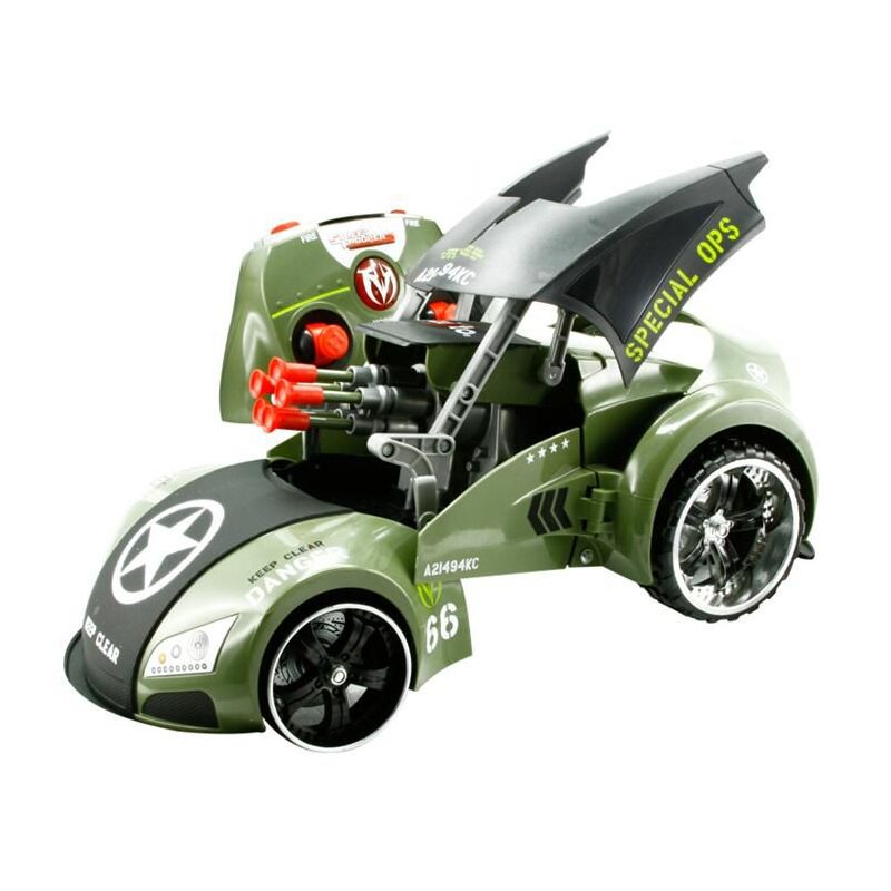 MAISTO 프로젝트 66 어린이 장난감 원격 제어 레이싱 카 드리프트 시뮬레이션 변형 대포 전차 남성