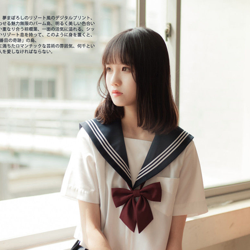 三本日本学生校服水手服班