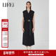 莱芙艾迪儿法式 简约风背心裙知性收腰连衣裙秋季 1E3L92008