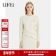 莱芙艾迪儿经典 简约气质百搭不规则设计感针织上衣女休闲慵懒上衣