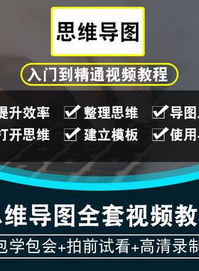 思维导图视频教程 xmind快速记忆力mindmanager阅读提高办公效率