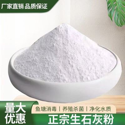 生石灰粉10斤鱼塘消毒杀菌驱虫