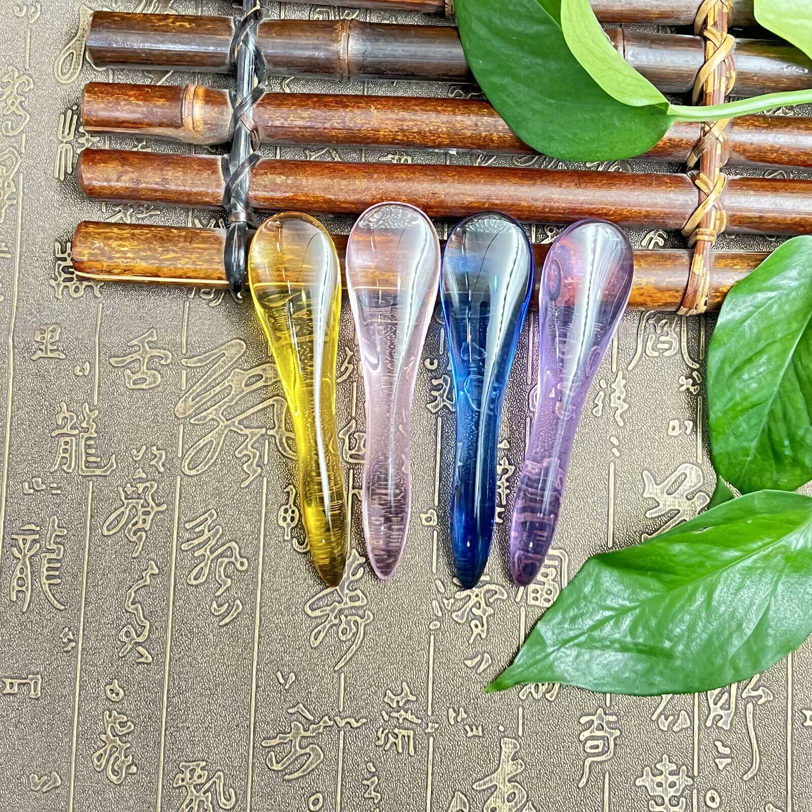 水晶拨筋棒美容专通用刮痧沙女脸眼头点穴棒面部按摩板家经络疏通