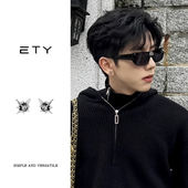 钛钢耳饰 小众气质独特高级感美式 痞帅养耳洞春夏耳饰