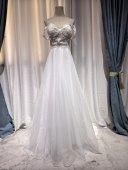 晚礼服女长款 102 2026一字肩新款 气质名媛宴会主持人礼服