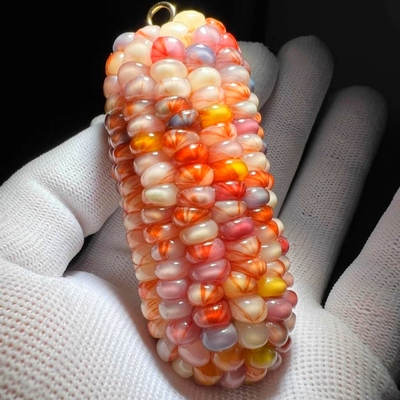 26年高端小众七彩宝石血丝玉米网红小玉米观赏玉米DIY小玉米颗粒