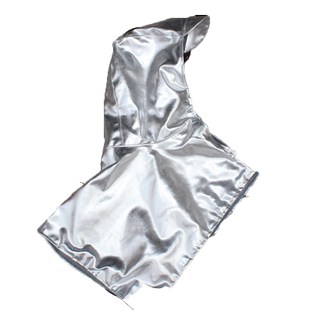 佳护 头戴铝箔披肩帽耐高温隔热铝箔隔热防火花冶炼面罩钢厂面罩J