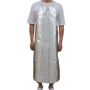 佳护 铝箔围裙隔热厨房耐高温防油污冶炼防烫防幅射防飞溅阻燃服