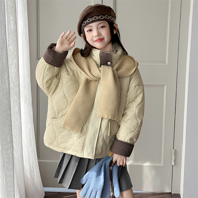 女童冬装外套2025新款儿童超好看棉衣大童今年流行爆款棉服外套