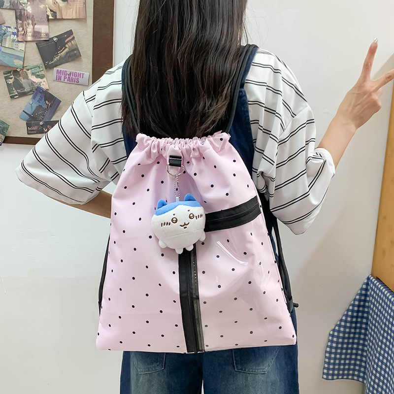 日常基础款20cm娃包漫展追星束口