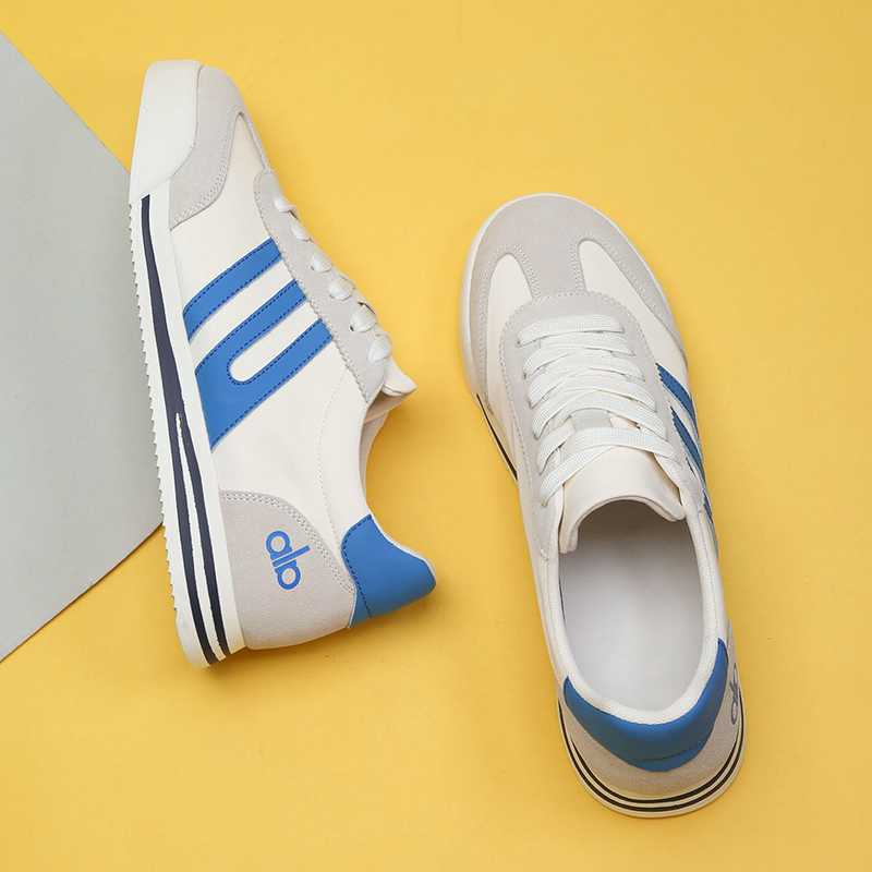 布面运动时尚休闲板鞋男款2026新款透气薄款春夏季薄底百搭男鞋