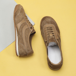 VIFIRFAR反绒皮鞋男2026春夏季新款翻毛皮一脚蹬薄底休闲运动板鞋